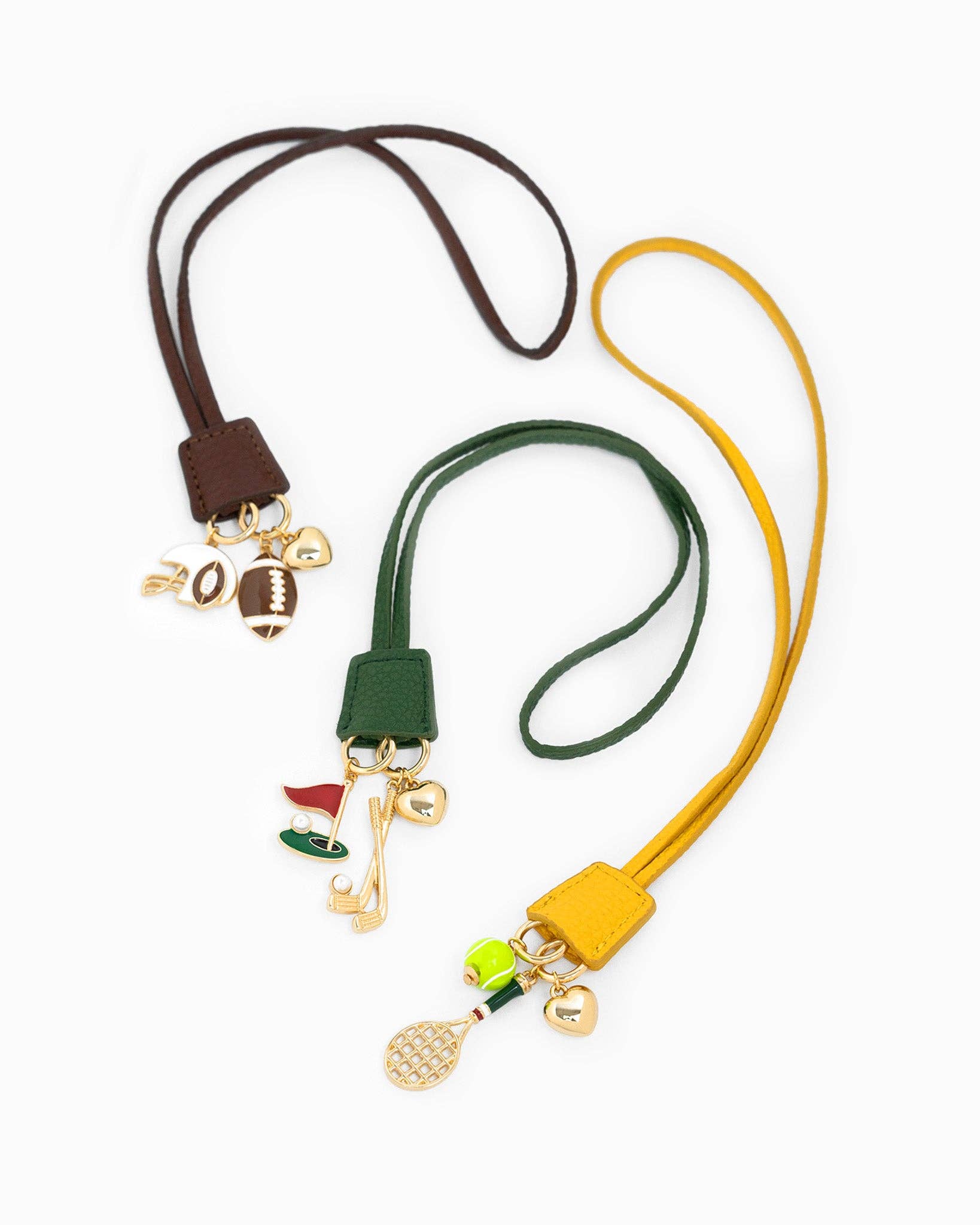 Gameday Tennis Leather Clochette Bag Charm
