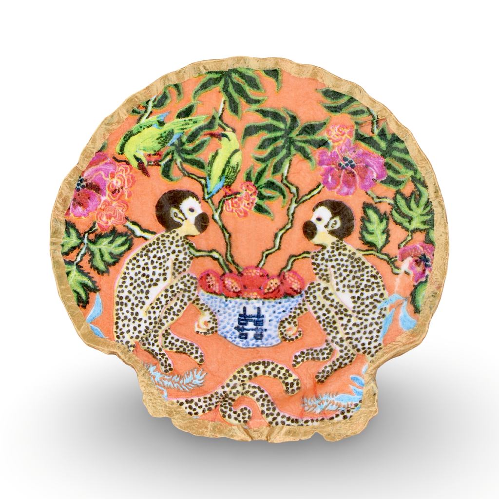 Tropical Monkey Shell Jewelry and Trinket Dish