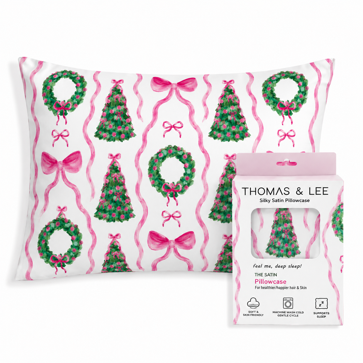 PREORDER Silky Satin Pillowcase – Holiday Collection SHIPS 10/01