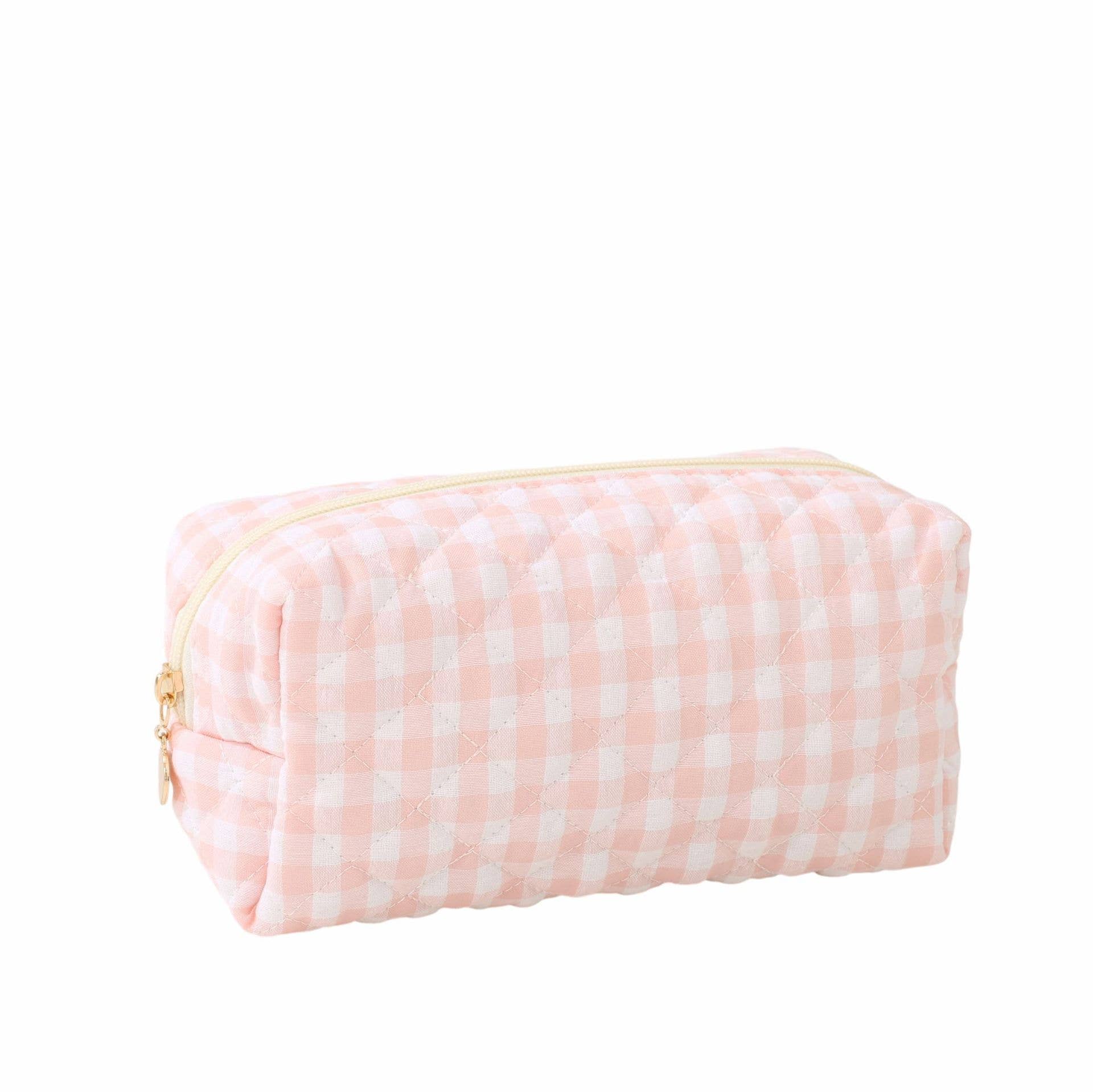 Cottagecore Floral & Bow Quilted Makeup Bag