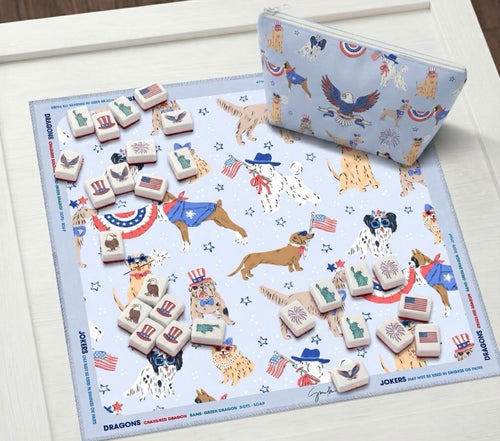 Americana Dog Mahjong Mat (ship’s first week of June) bag not included.