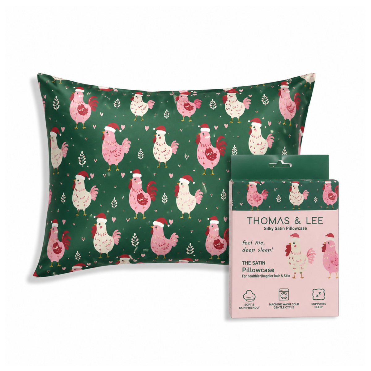 PREORDER Silky Satin Pillowcase – Holiday Collection SHIPS 10/01