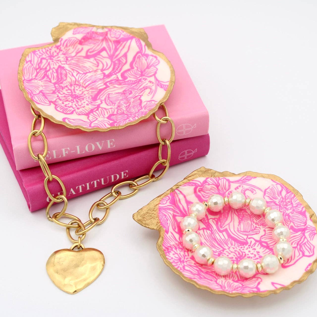Pink Lilly Shell Jewelry and Trinket Dish