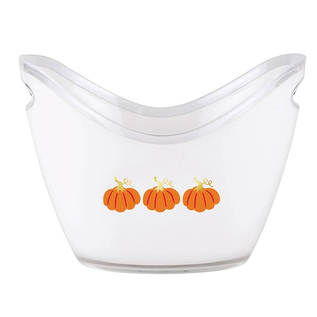 Acrylic Beverage Bucket - Pumpkins