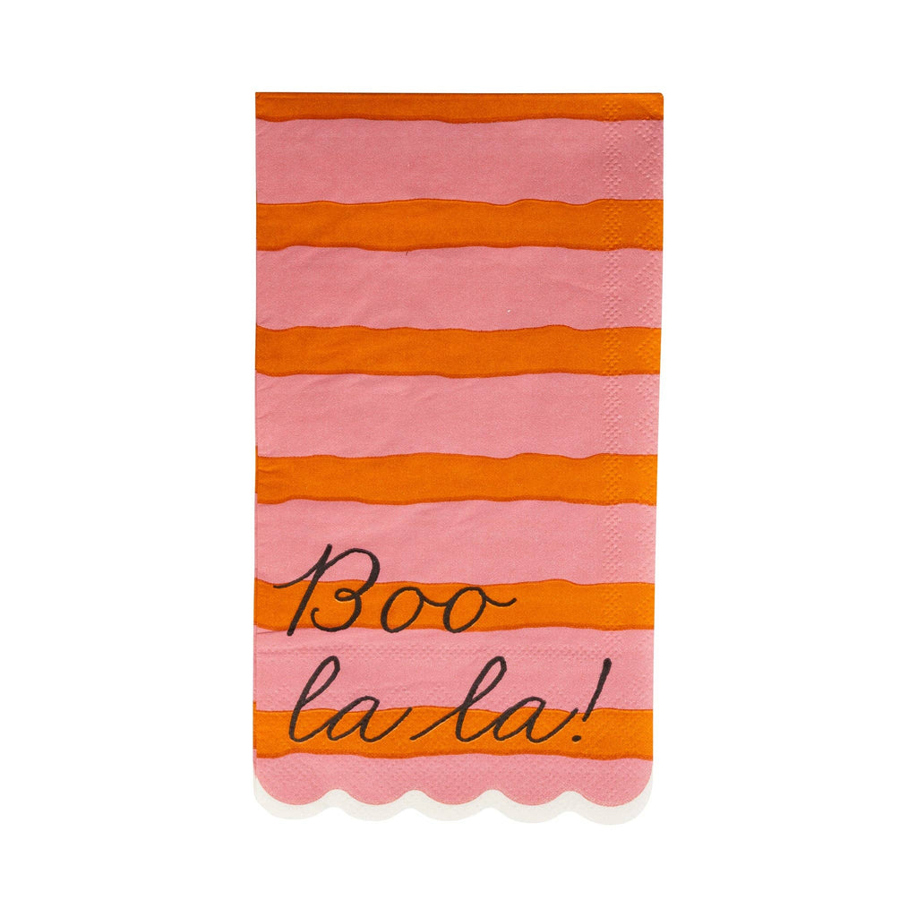 BLL1238 - Pink & Orange Boo La La Dinner Napkin