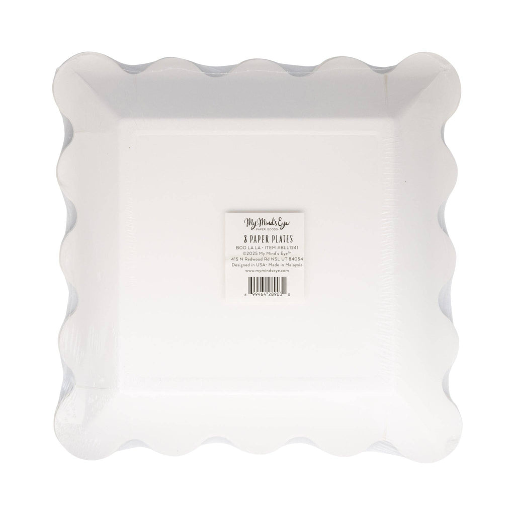 BLL1241 - Pink & Orange Boo La La Paper Plate