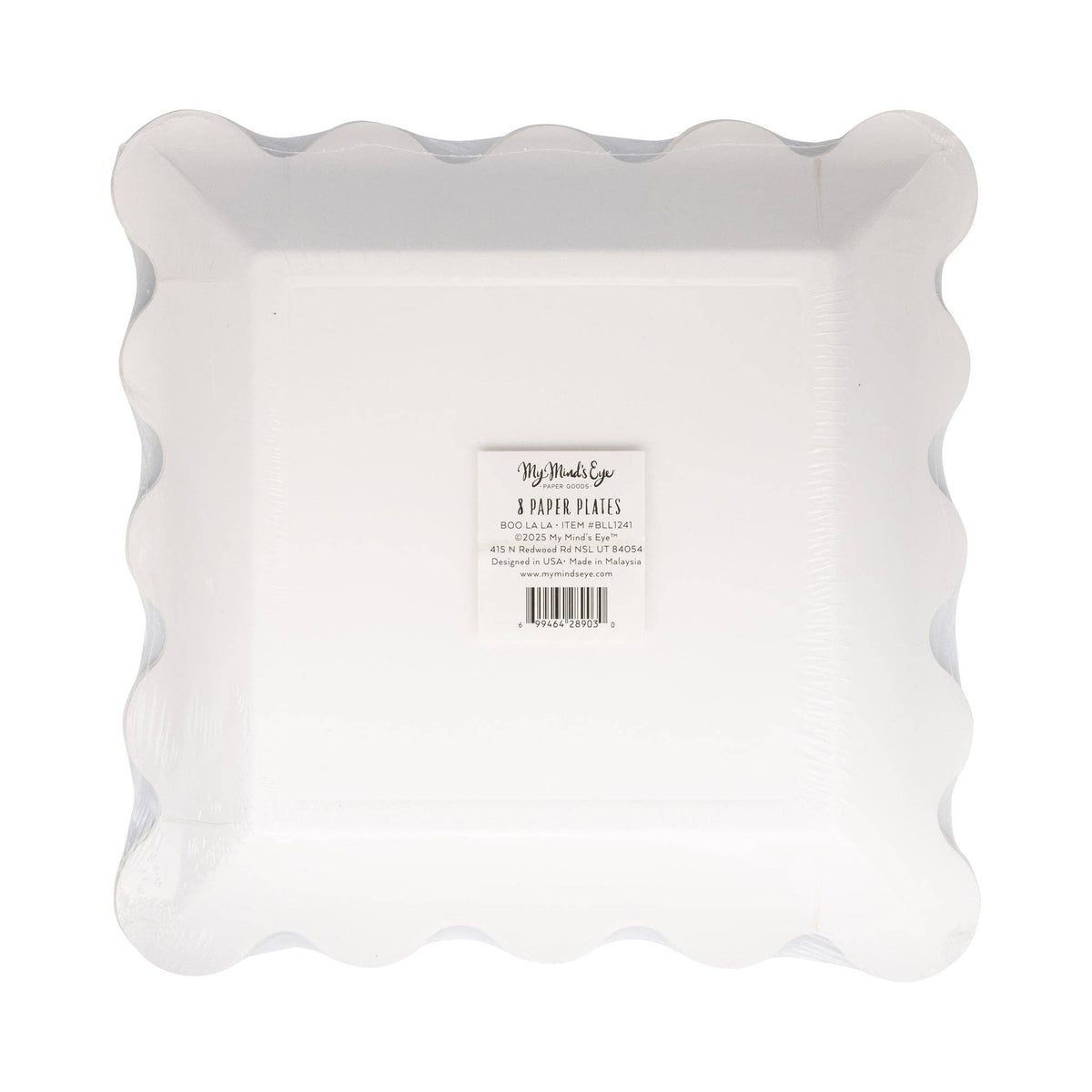 BLL1241 - Pink & Orange Boo La La Paper Plate