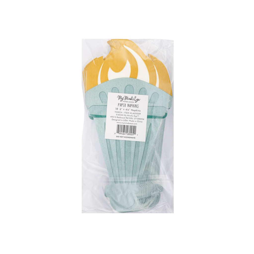 Lady Liberty Shaped Paper Dinner Napkin