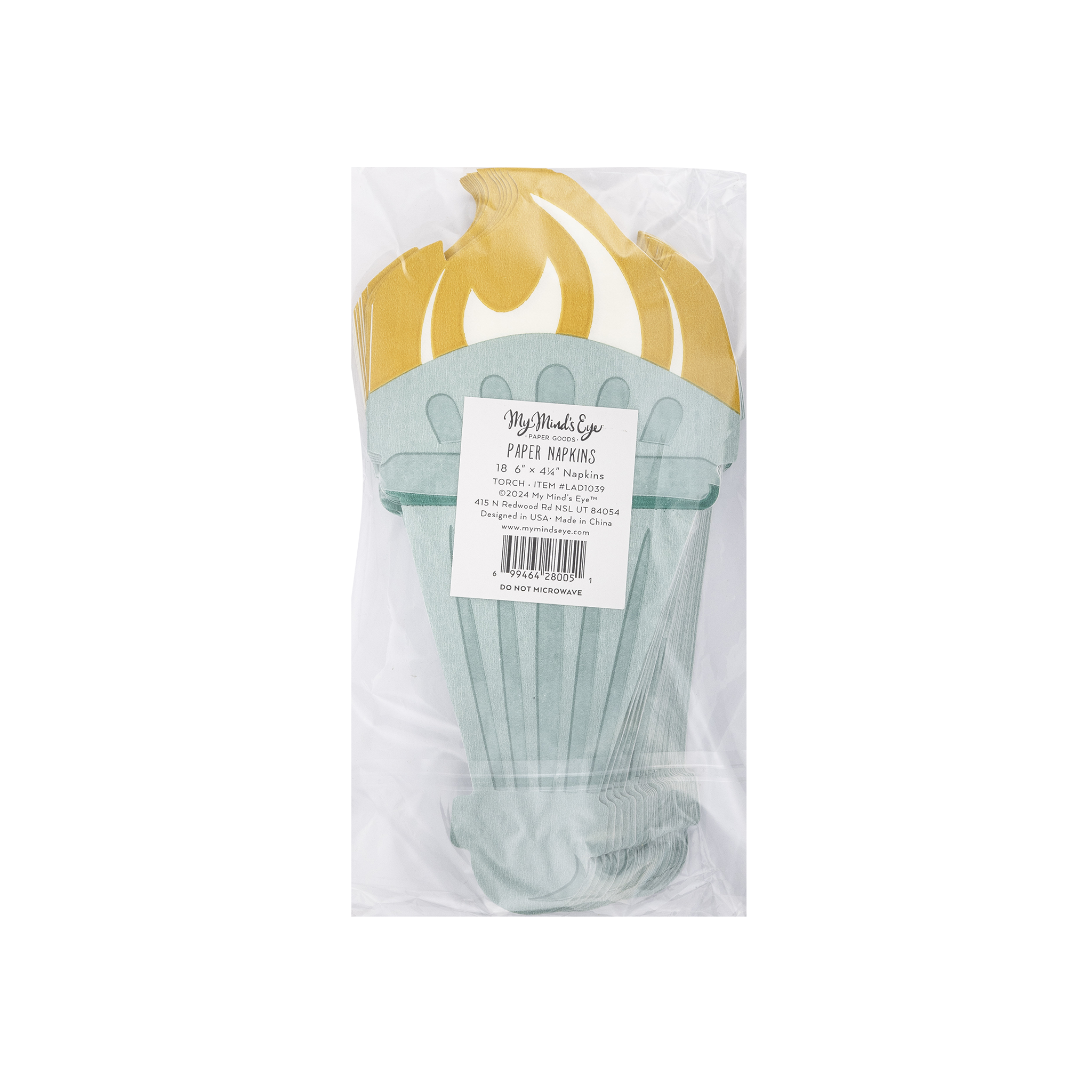 Lady Liberty Shaped Paper Dinner Napkin