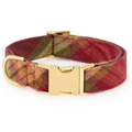 The Foggy Dog Orchard Plaid Flannel Dog Collar (ship 10/7)