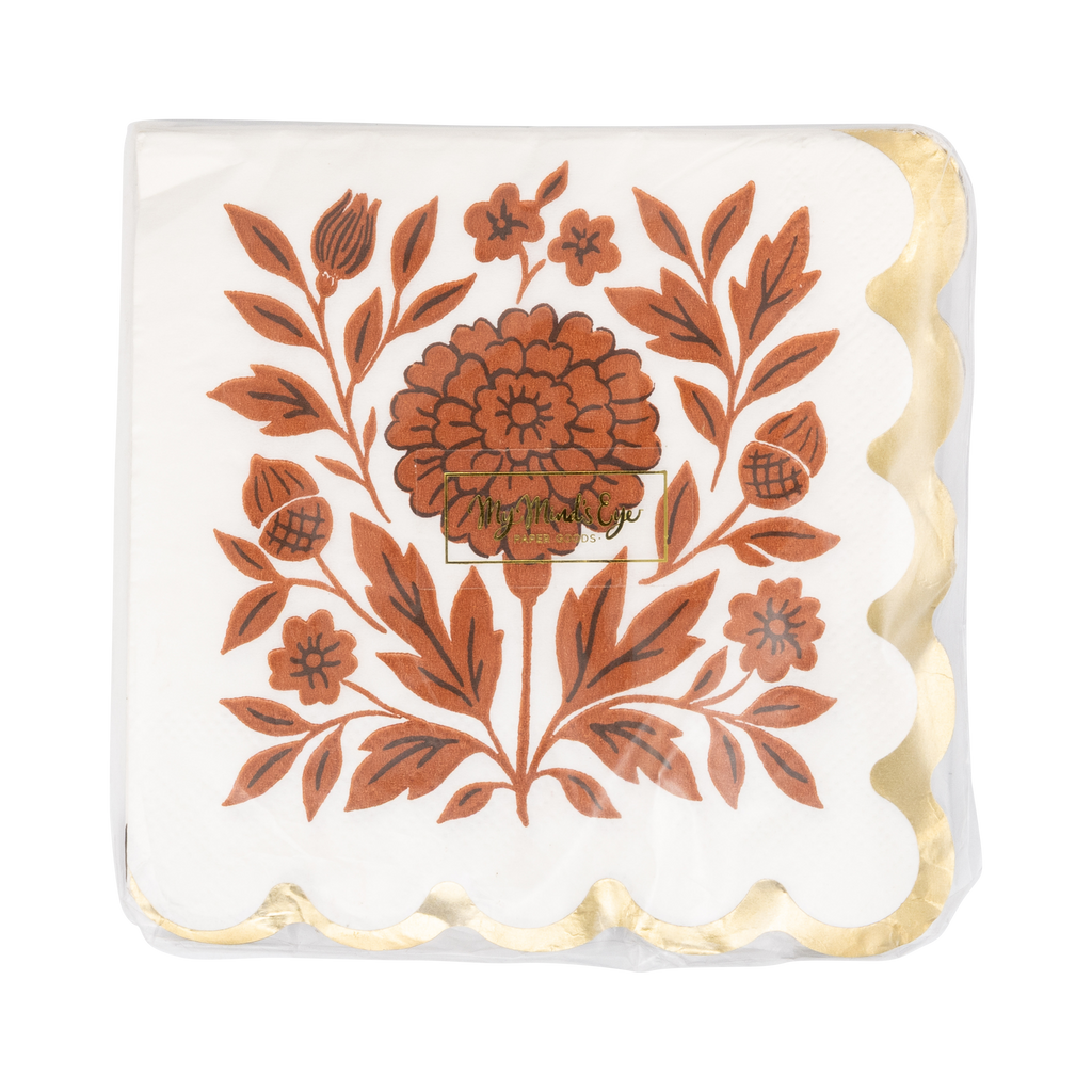 FAL1338 - Fall Flora Cocktail Napkin