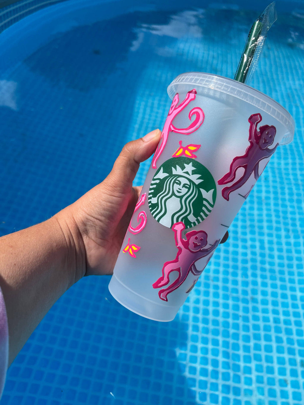Preppy roller rabbit monkeys Starbucks cup (PREORDER-June shipment)
