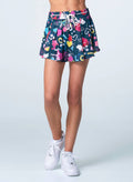 Women's High Waist Love You Skirt - MIDNIGHT
