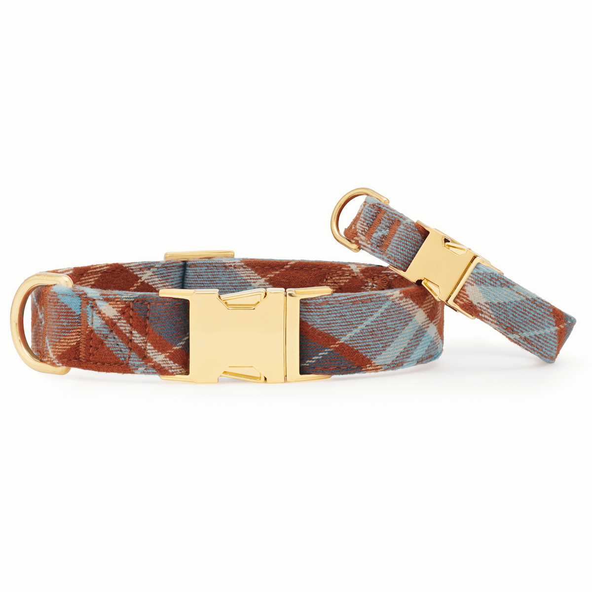 The Foggy Dog Maple Plaid Flannel Dog Collar (ships 10/7)