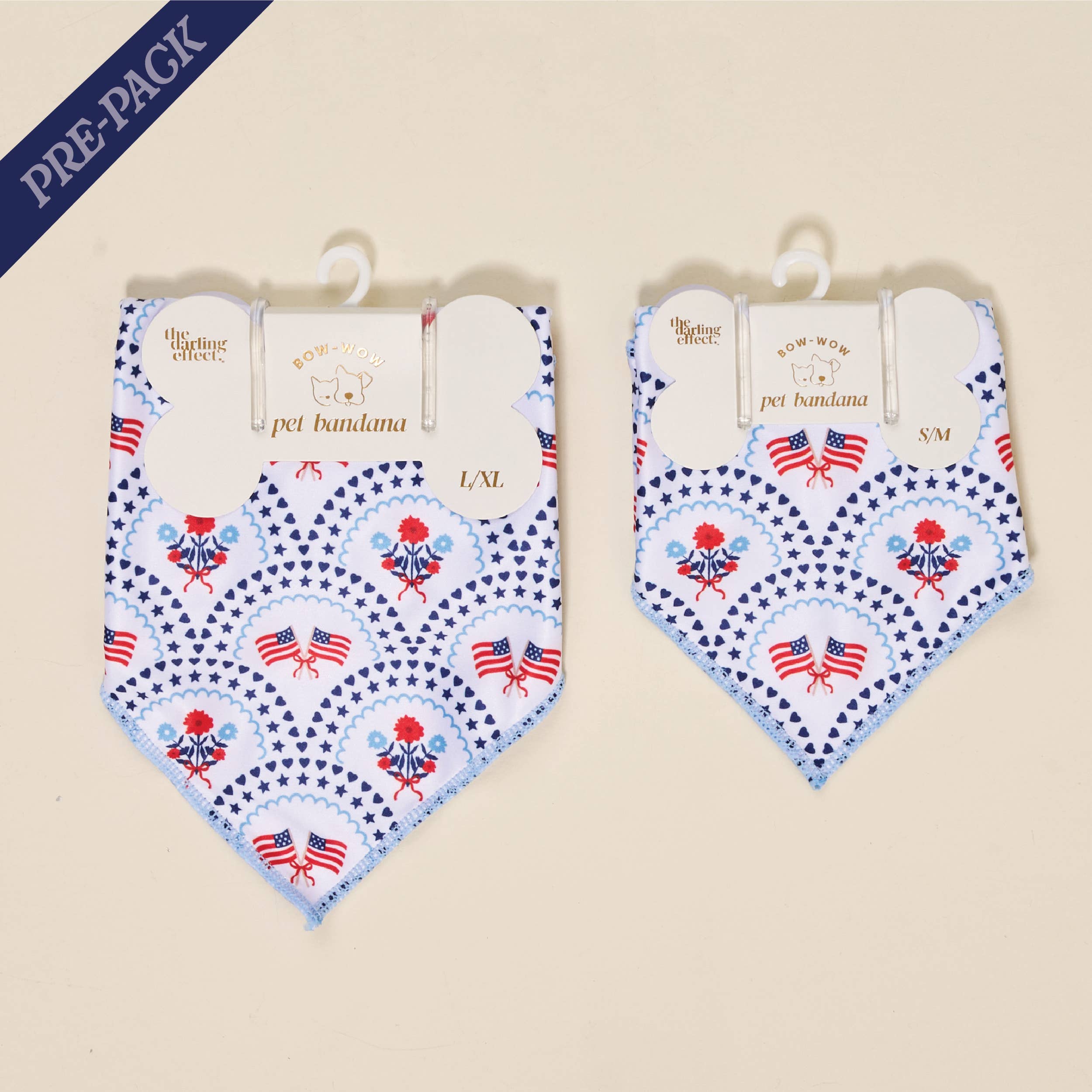 Bow-Wow Pet Bandana–All-American Darling Pre-Pack