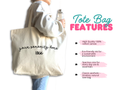 PHI MU Canvas Tote Bag