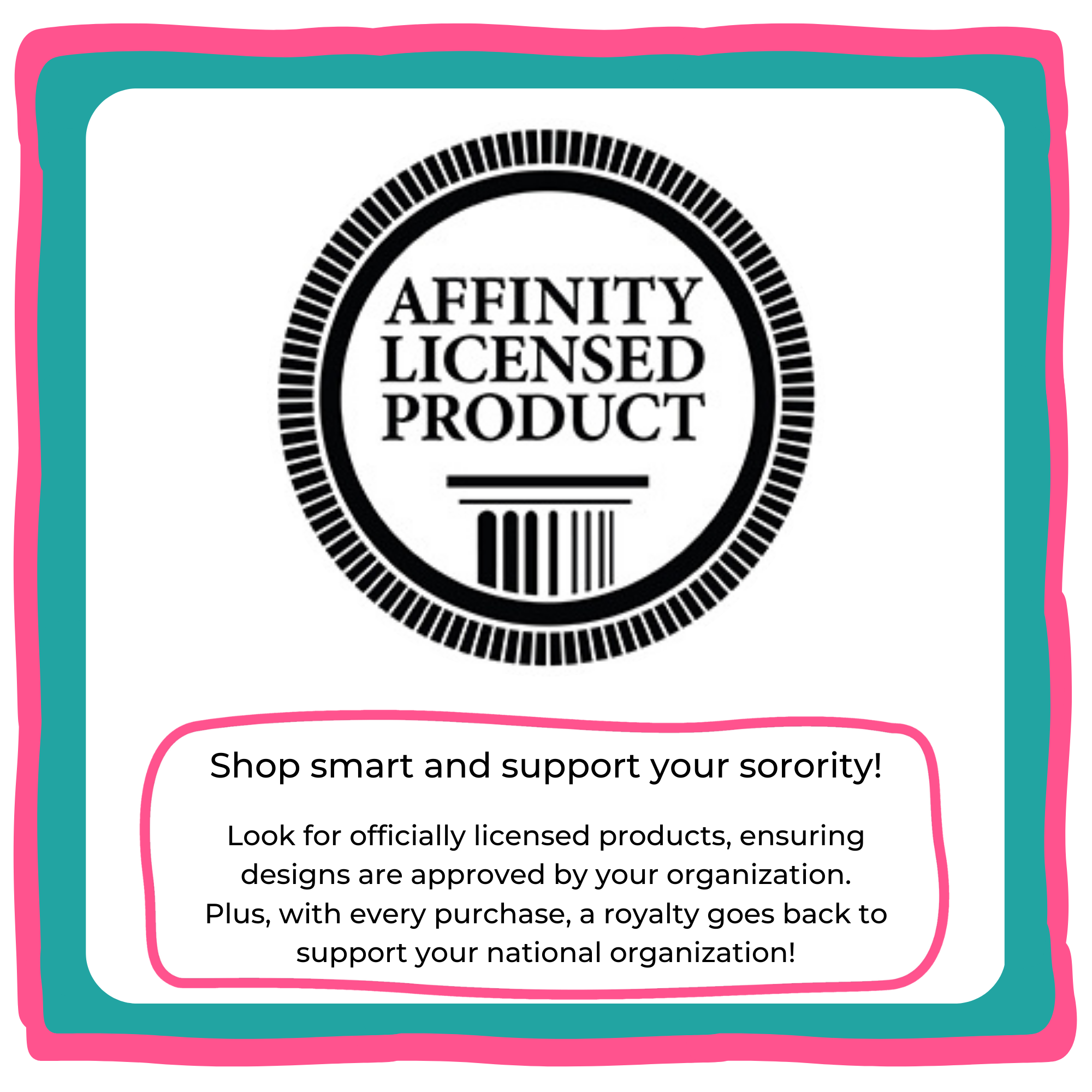 3D Sorority Name Printed on a Large Cotton Canvas Tote Bag