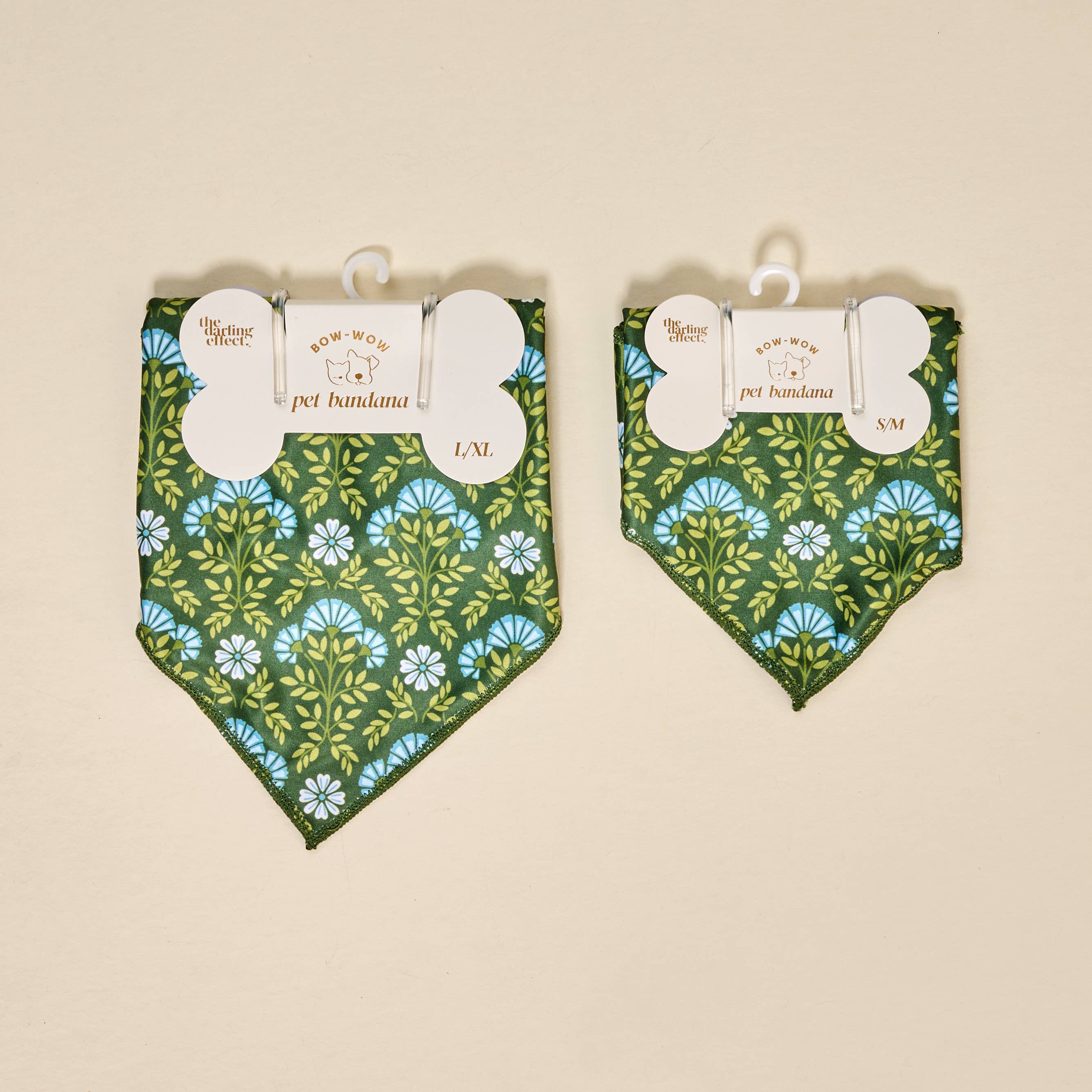 Bow-Wow Pet Bandana–Everbloom Forest Green