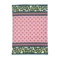 Pink Lattice Chinoiserie Tea Towel/Dish Towel/Guest Towel
