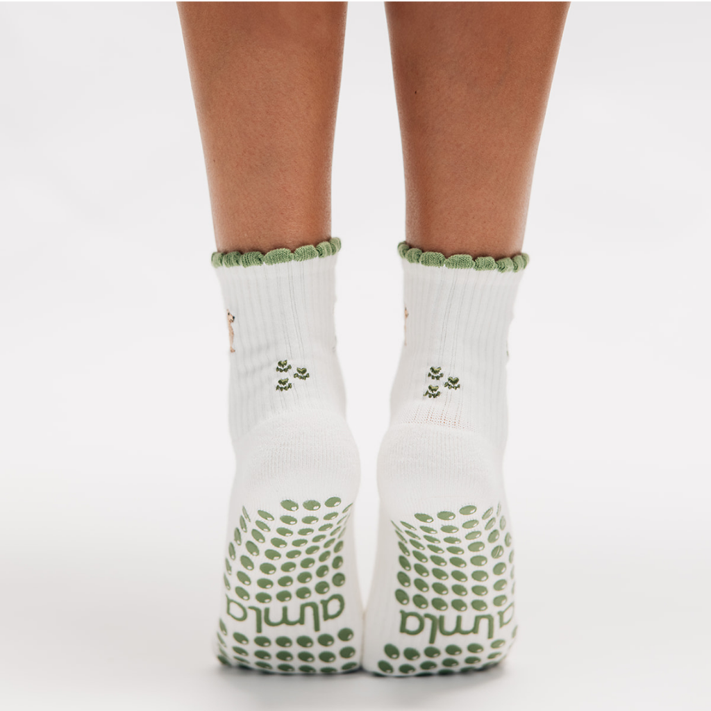 Dachshund & Dirty Martini Double Sided Pilates Grip Sock