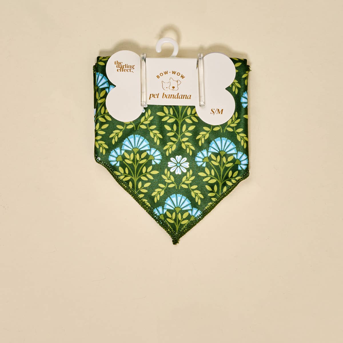 Bow-Wow Pet Bandana–Everbloom Forest Green