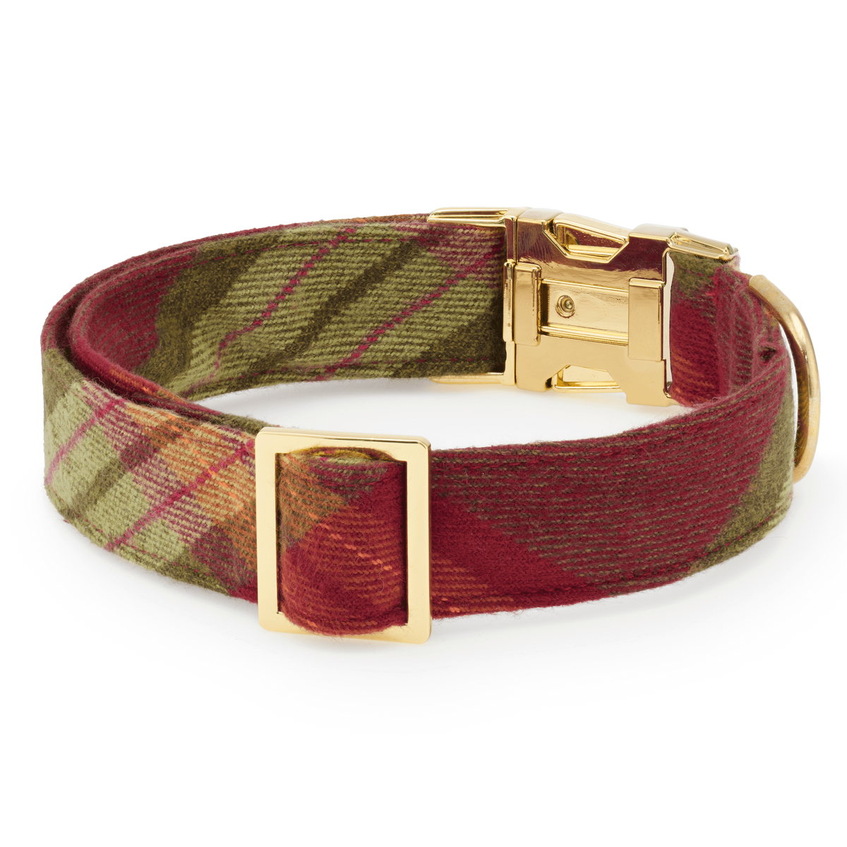 The Foggy Dog Orchard Plaid Flannel Dog Collar (ship 10/7)