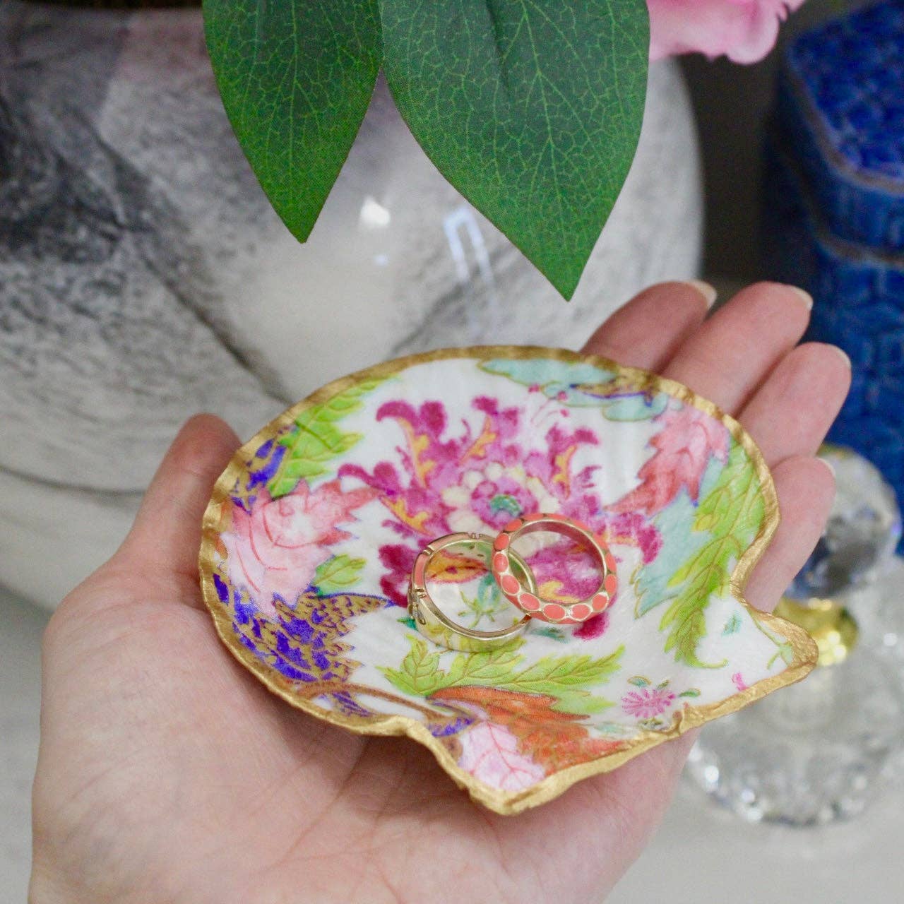 Audrey Shell Jewelry and Trinket Dish