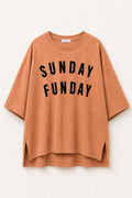 SUNDAY FUNDAY GRAPHIC TOP