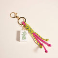 7 Inch Mahjong Dragon Tile Cord Keychain Bag Charm