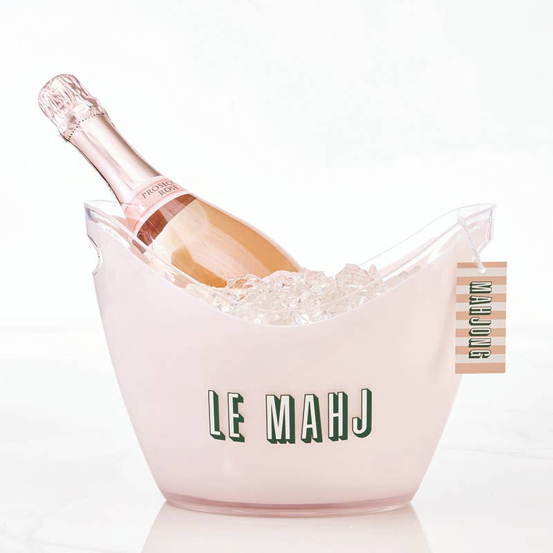 Acrylic Champagne Bucket - Le Mahj: 10.75" L x 8" W x 8" H