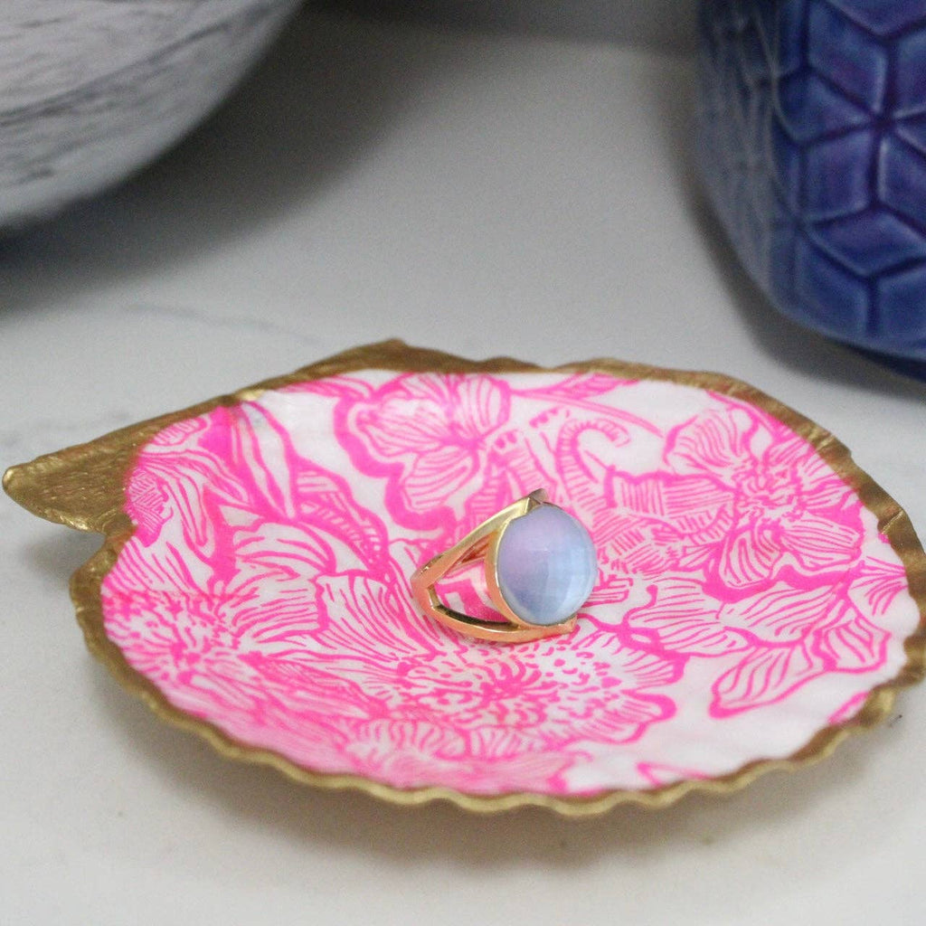 Pink Lilly Shell Jewelry and Trinket Dish