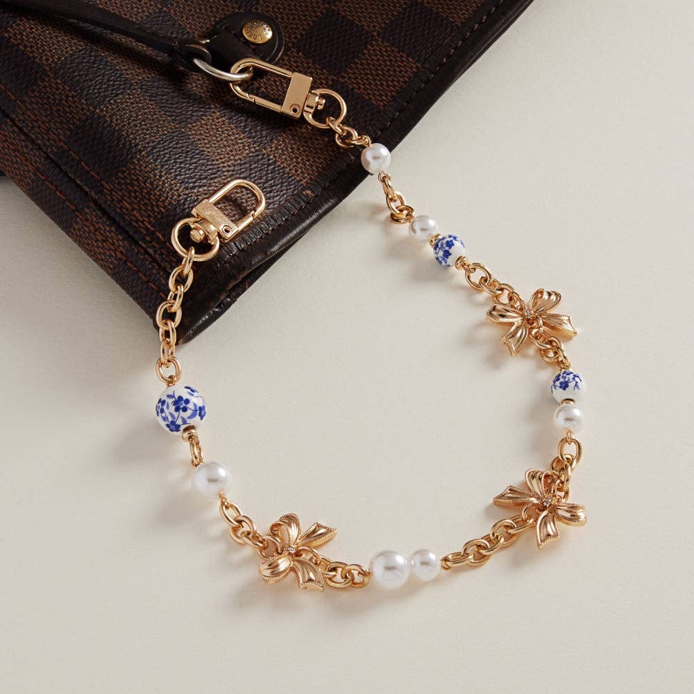 Bow Shaped Charm Swag Bag Charm