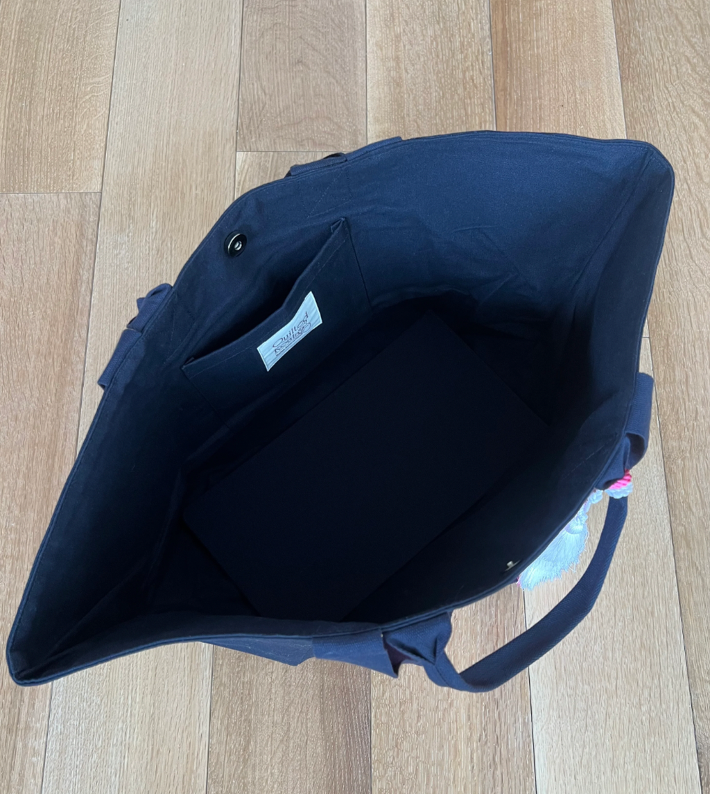 CHELSEA Bag - Navy with Capri Blue Heart! NEW!