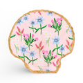 Floral Garden Shell Jewelry and Trinket Dish